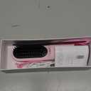 Go Brush Pro for Short Hair 2026 Hair Straightener Brush 300M Negative Ions, Portable Cordless Straightening Comb for Women, Fast Heating 4 Temps for Frizz-Free Smooth Hair Travel Gift Light Pink