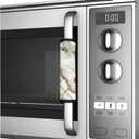 6 PCS Refrigerator Door Handle Covers Water-Resistant Kitchen Appliance Decors Handles Anti-Static Anti-Skid Protector Keep Off Stains Dust Fingerprint, Marble Gold Gray White