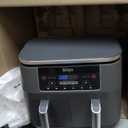 Ninja DZ201 Foodi 8 Quart 6-in-1 DualZone 2-Basket Air Fryer with 2 Independent Frying Baskets, Match Cook & Smart Finish to Roast, Broil, Dehydrate & More for Quick, Easy Meals, Grey