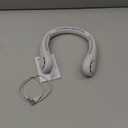 JISULIFE Portable Neck Fan, Hands-Free Bladeless, 5 Speeds, 4000 mAh Battery Operated Wearable Personal Fan, Twistable, Rechargeable, Gift for Women Men-Grey