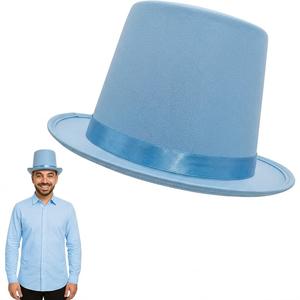 Nicky Bigs Novelties Adult Satin Top Hat Magician Gentleman Roaring 20s Tuxedo Formal Costume (Blue)