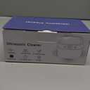 Ultrasonic Retainer Cleaner, Portable Professional Denture Cleaning Machine, 46kHz 220ML Dental Clean for Dentures, Aligner, Braces, Mouth Guards, Toothbrush Head, Jewelry (Black)