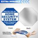 Anley Aluminum Protected By Home Security System Yard Sign 10 x 10 IN with Durable 28 IN Ground Stake - Police Dispatch Connected Warning Sign - UV Protected and Weatherproof for Homes and Businesses