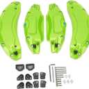 Car Caliper Cover, Aluminium Alloy Disc Brake Caliper Guard Sporty Style for 18in 19in Wheels Hub (Green)