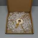 Sparkling Iridescent Beaded Chandeliers 8.6 inches Diameter for Wedding Centerpiece Living Room Bedroom Event Party Gold