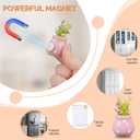 Cute Mini Magnetic Flower Vase Fridge Magnets,Funny Plant Magnets for Fridge Decorative,3D Ceramic Vase Decoration for Home,Kitchen,Office,School,Locker,Whiteboard
