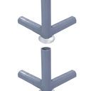 Bottom Triangular Connectors for with Suction Cup Baby playpen, Playpen Accessories with Bottom Joint with Suction Cup X 2, Grey