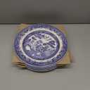 Churchill Blue Willow Dinner Plate 10", Set Of 4, Made In England