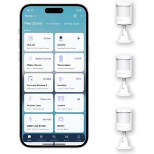 Aqara Zigbee Motion Sensor P1 3 Pack, Smart Motion Detector for Alarm System and Home Automations, 5-Year Battery Life, Pet Friendly, Compatible with HomeKit, Alexa, HomeKit, IFTTT, Requires Aqara Hub