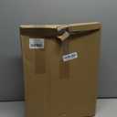 Modern White Decorative Tray - Engineered Wood Tray with Silver Metal Handles - 16.4x12.2x3.2 inches - Versatile Serving Tray for Coffee, Food, Home Organization & Occasions