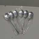 AOOSY Serving Spoons, 6 Pieces X-Large 9.8 Inches Stainless Steel Serving Spoon Catering Spoons Solid Serving Utensils Big Ladle Tablespoons for Buffet Banquet Flatware Kitchen Basics Serving