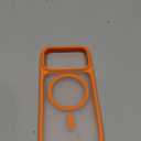 TORRAS Magnetic Shockproof for iPhone 17 Pro Case, Compatible with MagSafe, Military-Grade Drop Protection, Camera Control, DIY Button, Slim Translucent Phone Case for iPhone 17 Pro, Orange