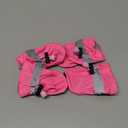 YAODHAOD Dog Shoes for Small Dogs, Puppy Dog Boots & Paw Protector for Winter Snowy Days, Anti-Slip Sole Dog Booties for Indoor Hardwood Floor 4PCS (Pink, Size: 5)