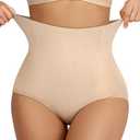 OEAK Tummy Control Shapewear for Women Seamless Girdle High Waisted Body Shaper Underwear Panty Smooth Under Dress Shapewear Size L