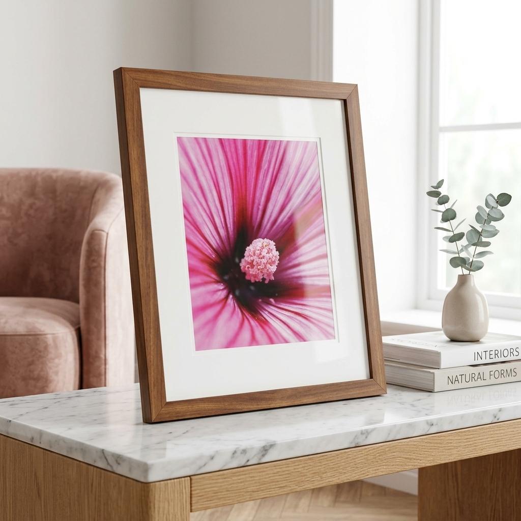 Wooden Red Photo Frame