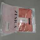 ZESICA Women's Floral Mesh Sheer Short Sleeve Tops 2026 Summer Business Casual Shirts Spring Fashion Clothes (Pink, L)