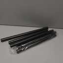 CorkLatta Black Shower Curtain Rod 31 to 104 Inch,1 Inch Diameter Adjustable Spring Tension Curtain Rod No Drilling Stainless Steel Telescoping Rod,No Rust