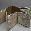 29 inch Decagonal Shape Christmas Tree Skirt - Sparkling Glitter Fabric, Foldable Design for Easy Setup & Storage for Christmas and Halloween Decoration Trees with a Height of Less Than 9 FT (Light Gold)