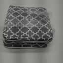 Temary 131313 Foldable Storage Cube Baskets Fabric Cube Storage Basket for Organizing Cloth Storage Bins with Leather Handles for Gifts Empty, Closet (Grey Lattice)