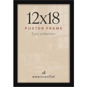 Americanflat 12x18 Poster Frame - Engineered Wood - Black