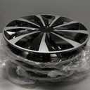 Hubcaps Wheel Covers Replacement R14 Size Hub Cap Universal-Fit Steel Wheel Rim Caps ABS Tire Cover Snap on Most Car Truck SUV Sedan -Set of 414-inchSilver-Black