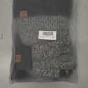 Winter Hats Scarf Set for Men Touchscreen Gloves Warm Knit Beanie Hat Scarves with Fleece Lined Cap (Gray)