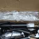 Dimmable Floor Lamp - 3 Lights Arc Floor Lamps for Living Room, 1000LM Modern Tall Standing Lamp With Gray Shades & Heavy Base, Mid Century Tree Floor Lamp for Bedroom Office, 3 LED Bulbs Included (Matte Black-Gray Linen Shades)