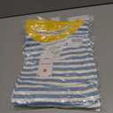 Women Striped Oversized Sweatshirt Long Sleeve Crewneck Hoodies Shirts 2024 Fall Pullover Top Trendy Preppy Clothes (L)