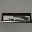 Moran Stainless Steel Watch Band Quick Release Replacement Metal Strap 20mm 22mm for Men Women (Black+Folding Clasp)