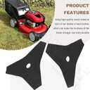 (2 Pack) 530402967 3-Point Electric Edger Blade 8-1/2 Inch Compatible with Husqva-RNA Craftsman Jonsered Cutting and Edging Grass, Replaces 85718