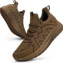 Feethit Women's Running Shoes Lightweight Breathable Walking Sneakers Non-Slip Tennis Gym Workout Athletic Shoes (9.5, Khaki)