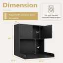 Washer Dryer Countertop with Cabinets, 2-Tier Laundry Countertop with Shelf, Single