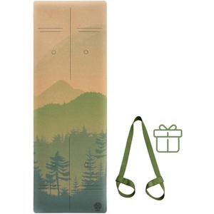 Cork Yoga Mat with Natural Rubber Base, Extra Size, Thickness and Support, Excellent Cushion & Grip, Non-Slip, Non-Toxic, Sweat-Resistant, Sustainable, Eco-friendly Exercise Mat