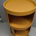 Round Bedside Table/Side Table Storage, 3 Tier