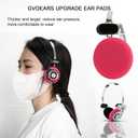 GVOEARS Replacement Earpads Cushion for Koss Portapro Headphones 2 Pairs (Rose+Black)