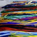 8 x 2025 Graduation Tassels Red/White,Honor Grad Tassels with Gold Year Charm