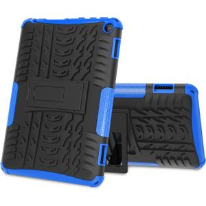 ROISKIN for Amazon Kindle Fire HD 8 Tablet & HD 8 Plus Case (2024/2022/2020 Release) 12th/10th Generation with Kickstand [Kids Friendly] Dual Layer Heavy Duty Shockproof Case for Fire 8 & 8 Plus (Blue)