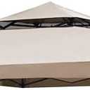 Beige Gazebo Replacement Cover Compatible with ABC 13x13 Pop Up Gazebo Frame,This Particular Replacement Cover Will Not Fit Any Other Models 