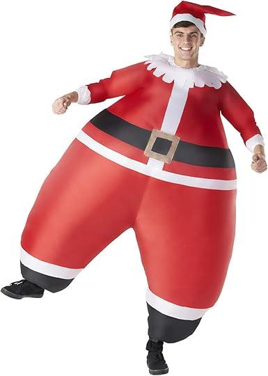 Morph Santa Inflatable Costume, Blow Up Santa Suit, Inflatable Santa Suit, Funny Santa Outfit, Santa Claus Inflatable Suit
