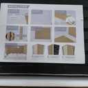NeatiEase Wood Slat Wall Panels, 4-Piece 96" x 12.6", Soundproof & Noise Cancelling, Acoustic Wall Panels (Black)