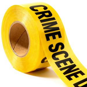Crime Scene Do Not Cross Tape 3 inch X 1000 feet Bright Yellow with a Bold Black Print 3 in. Wide for Maximum Readability Tear Resistant Design