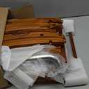 Fun Memories Teak Shower Bench Seat with Handles and Backrest, 19" Solid Wood Shower Stool Waterproof Shower Seat with Storage for Inside Shower Legs Shaving, Seniors Elderly Heavy Duty