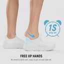 Womens Slip On Walking Shoes Breathable Sneakers for Women Lightweight Casual Shoes (8.5, White)