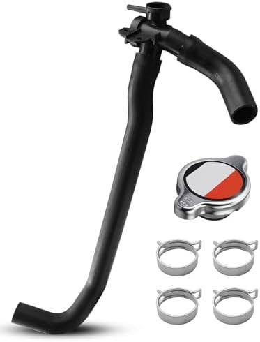 TIKSCIENCE Upper Radiator Coolant Hose Cap Assembly Compatible with Nissan Altima 2007-2013 Replace 21430-8991A 21501-9HA0A, Upper Radiator Coolant Filler Neck and Water Outlet Flange
