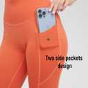 SIXIM Scrunch Butt Leggings for Women High Waisted Seamless Workout Leggings Athletic Gym Yoga Pants (Orange, L)