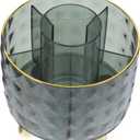 Homoyoyo 360 Makeup Brush Storage Box Pencil Holder Pen Holder Pen Organizer Pen Cup Manager Make up Student, 12.2x12.2x10.8CM, Dark Green, 8K3V0934KS94F010QCO