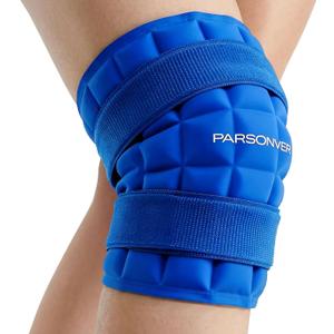 Knee Ice Pack Wrap, 120 Minutes Ultra-Long-Lasting Reusable Ice Pack Without Condensation for Knee Pain Relief, Cold Therapy for Injuries, Knee Replacement Surgery, Swelling, ACL, Meniscus Tear, Blue