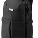 Expandable Tablet Sling Bag  Black  Sleek Crossbody for EDC, Travel & Light Hiking, Lightweight Water-Resistant, Organized Storage with Anti-Theft Pocket, Fits Tablets up to 11