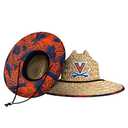 FOCO Men's NCAA College Team Logo Floral Lifeguard Beach Straw Sun Hat