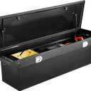 VEVOR Crossover Truck Tool Box, 72x20x14 In, Heavy Duty Aluminum Toolbox with Diamond Texture, Pick Up Truck Bed RV Trailer Toolbox, Waterproof Storage Organizer with Lock, Keys, Side Handles, Black